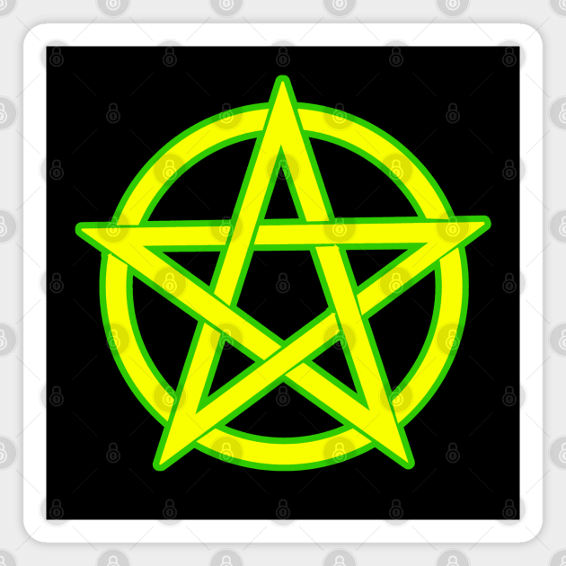 Pentacle Pentagram Magnet by Mindseye222